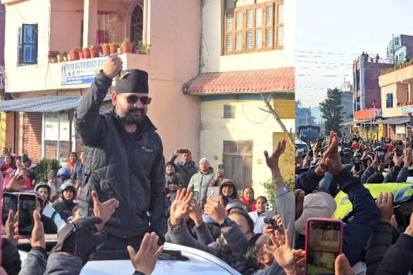 सुर्खेत पुगे वरिष्ठ नेता बालेन्द्र शाह (तस्बिरहरू)